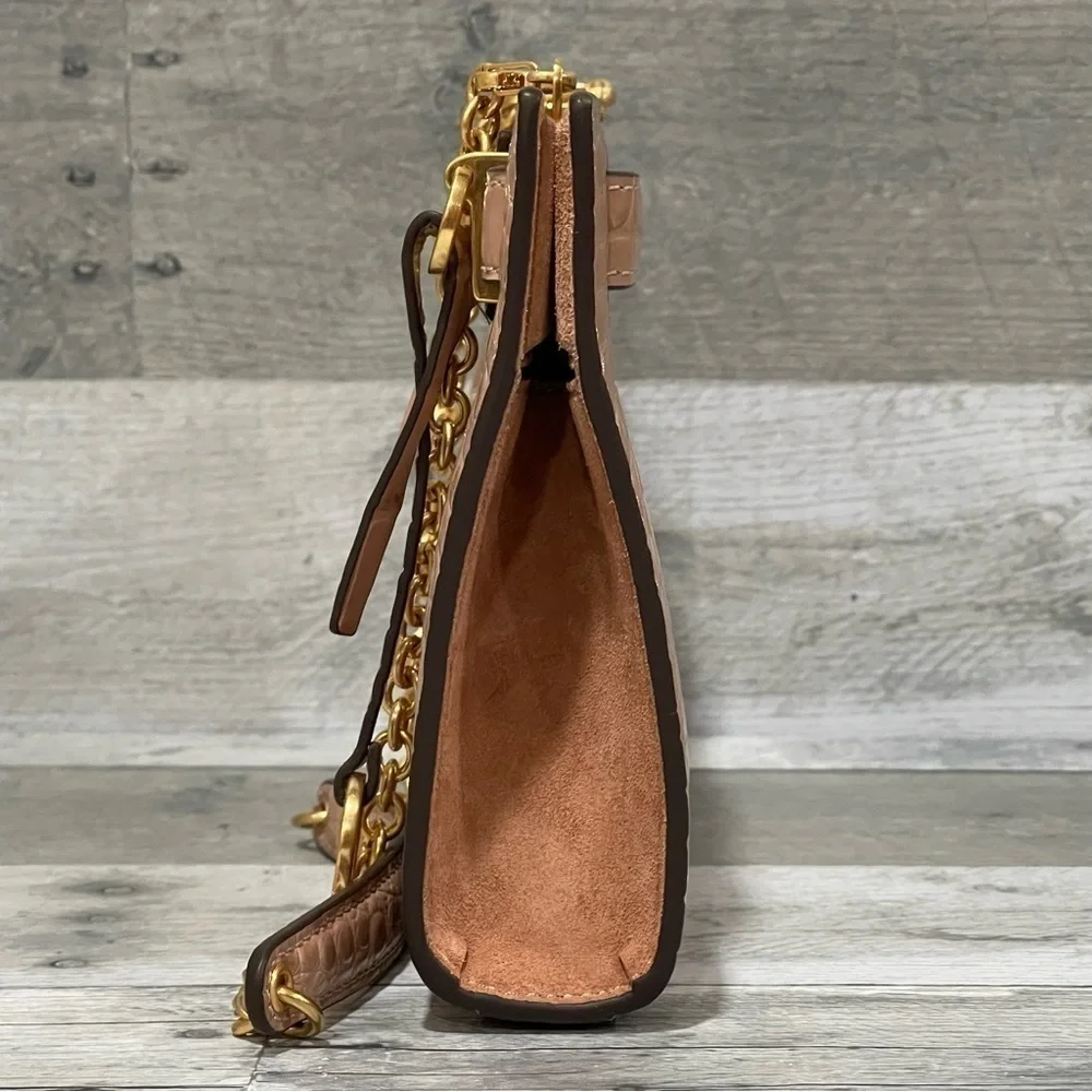 TORY BURCH LEE RADZIWILL SHOULDER BAG IN DEVON SAND $598